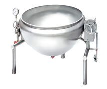 STWQC-250可倾蒸汽旋转炒锅、蒸汽型可倾式炒锅 厨房炒锅